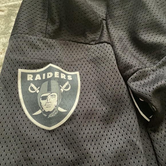 Raiders youth size M fishnet Jersey in black. Excellent used condition. *2 - Picture 4 of 5